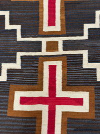 An Early Navajo Rug, Ganado, AZ Hubbell Trading Post; Moki Storm Pattern