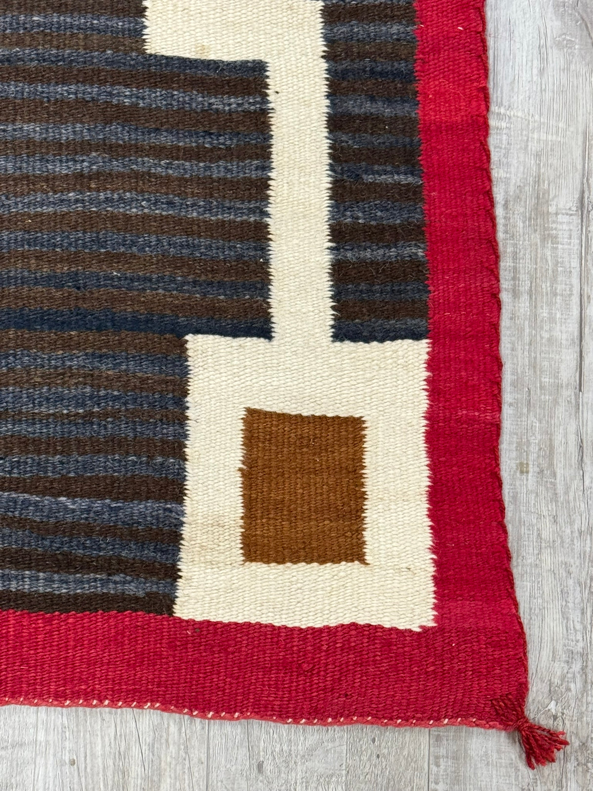 An Early Navajo Rug, Ganado, AZ Hubbell Trading Post; Moki Storm Pattern