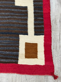 An Early Navajo Rug, Ganado, AZ Hubbell Trading Post; Moki Storm Pattern
