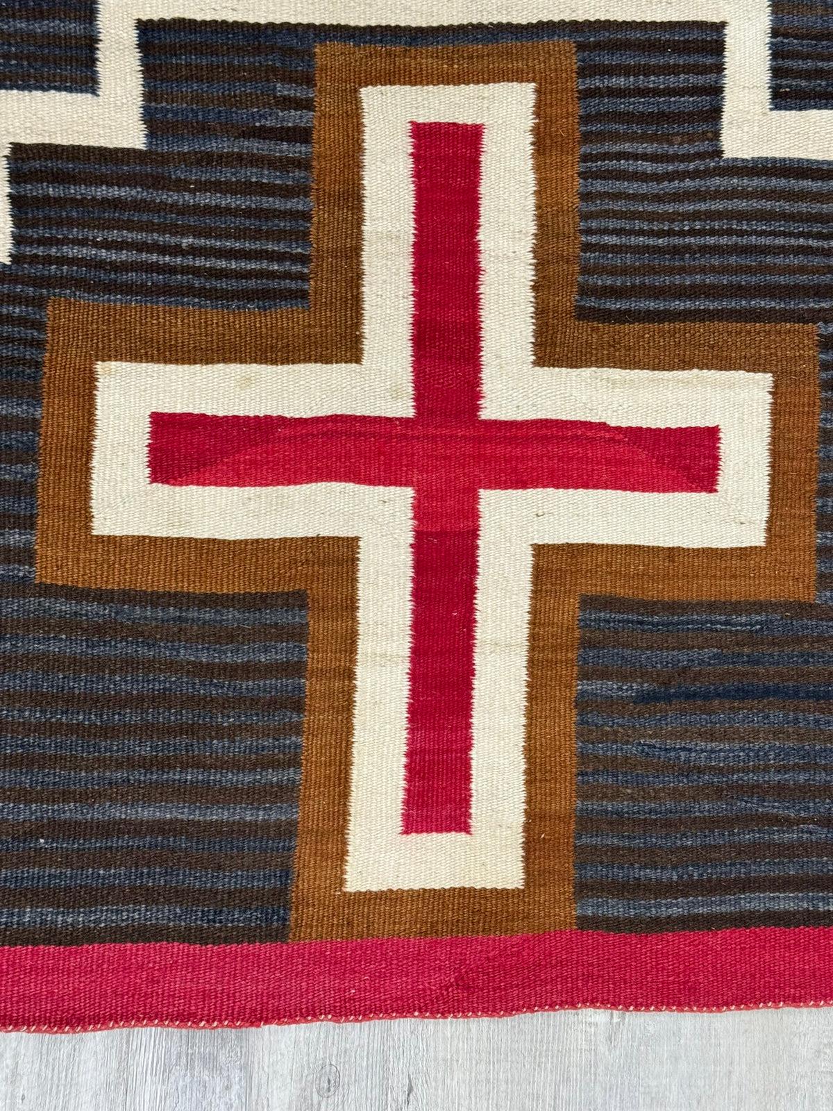 An Early Navajo Rug, Ganado, AZ Hubbell Trading Post; Moki Storm Pattern