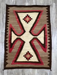 Navajo Ganado Rug; Iron Cross motif