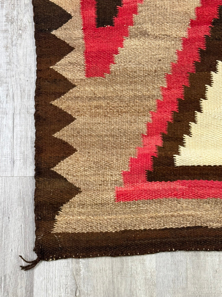 Navajo Ganado Rug; Iron Cross motif