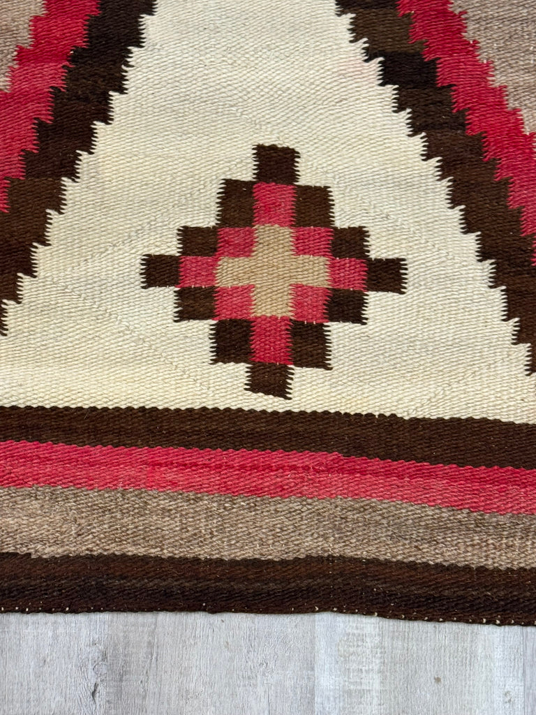 Navajo Ganado Rug; Iron Cross motif