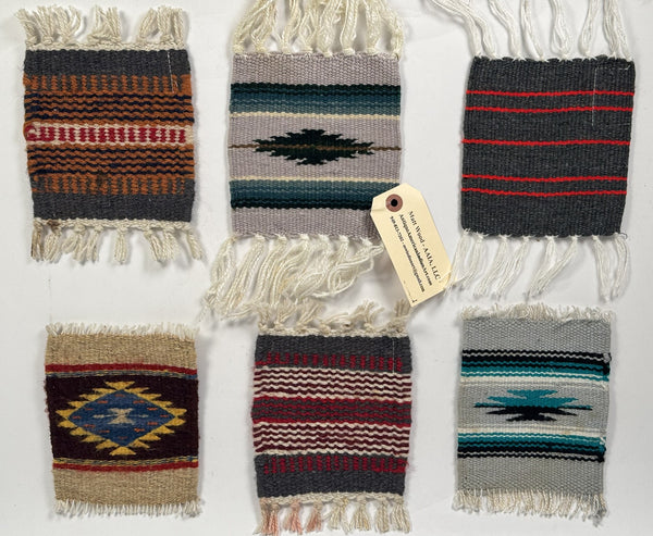Zapotec Mexico Coaster Rugs Set of 6