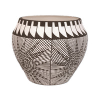 Acoma Pueblo Black on White Pottery By Antonio