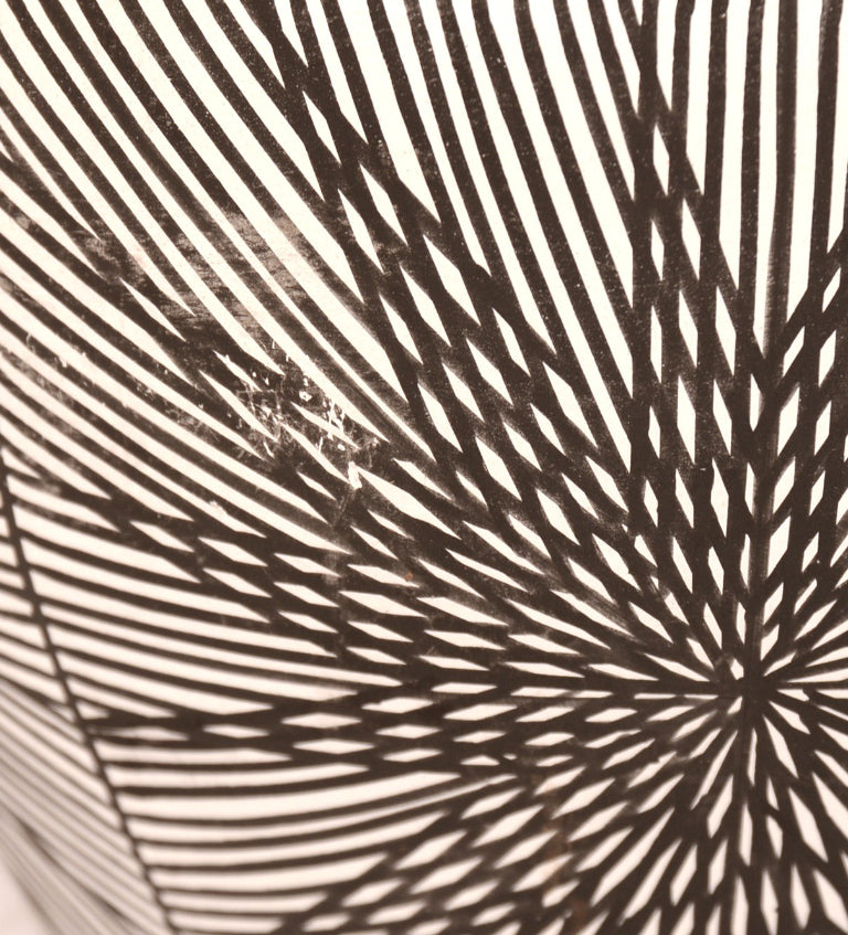 Acoma Pueblo Black on White Pottery By Antonio