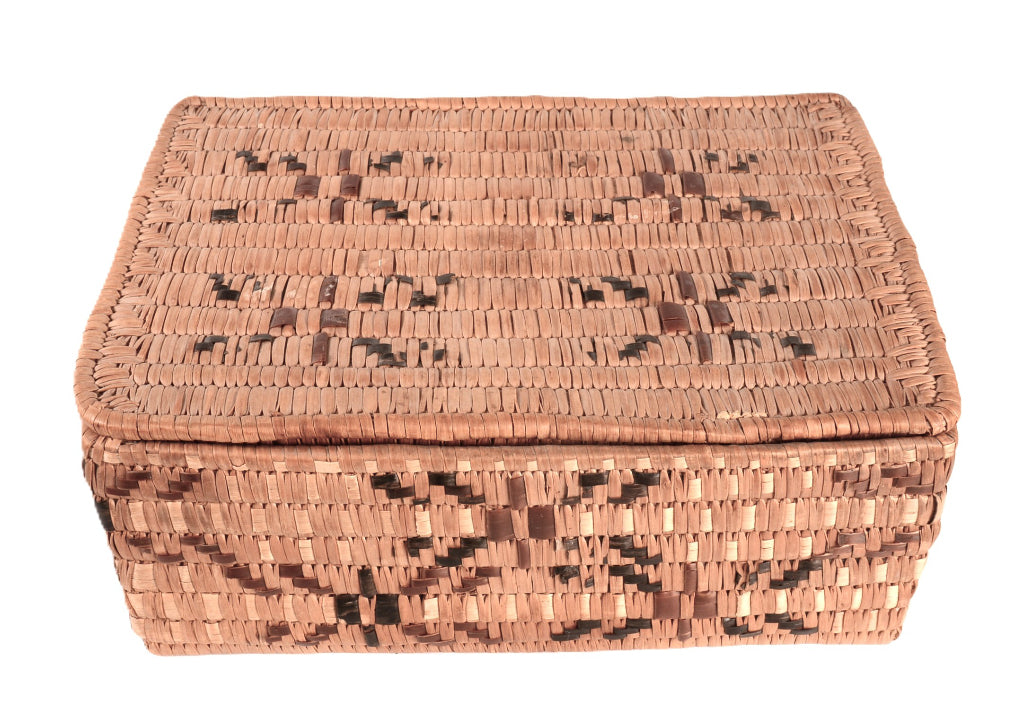 Salish (Thompson River) Lidded Basket