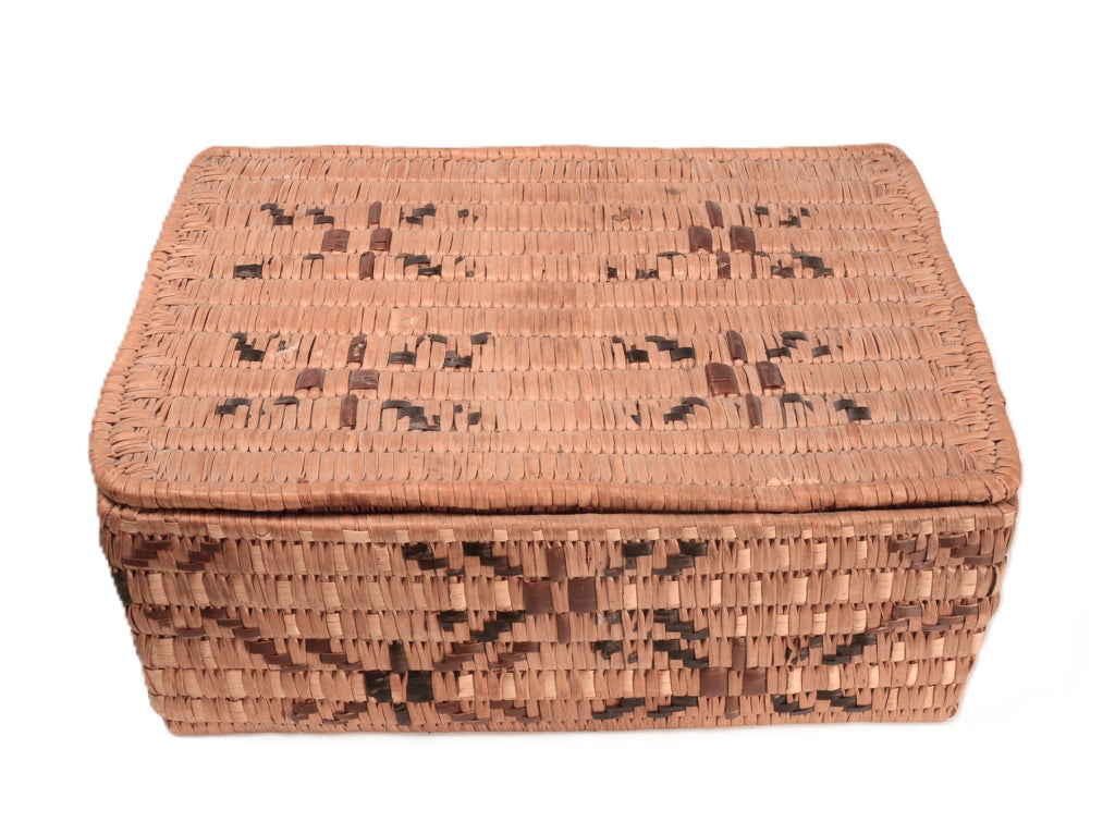 Salish (Thompson River) Lidded Basket