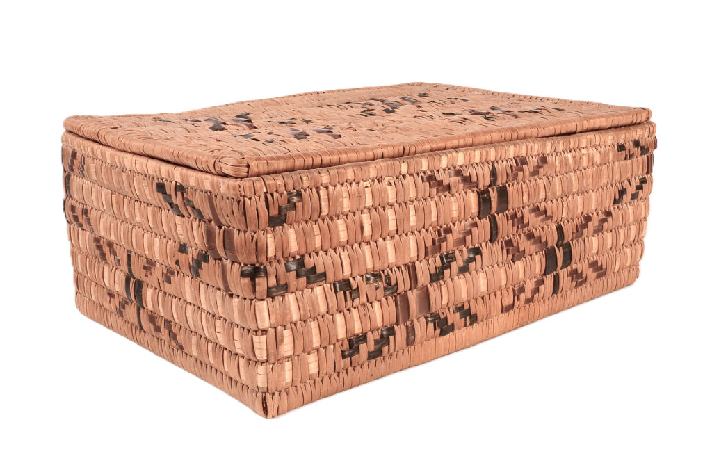 Salish (Thompson River) Lidded Basket