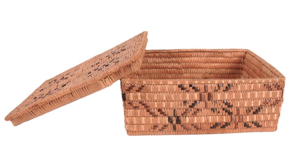 Salish (Thompson River) Lidded Basket