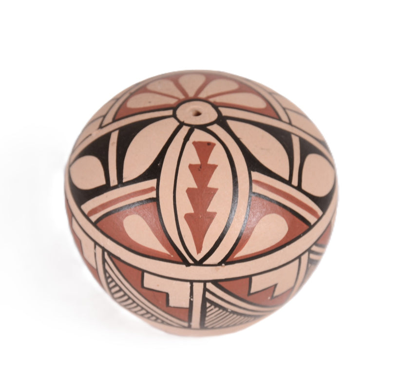 Jemez Pueblo Polychrome Seed Pottery By Romero