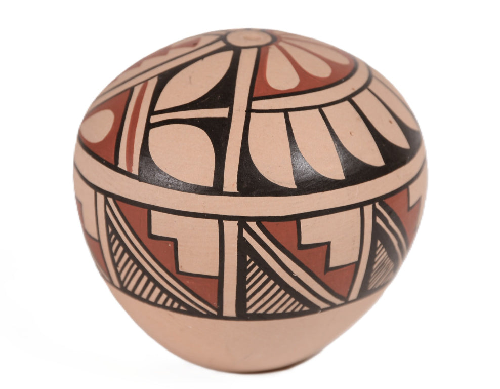 Jemez Pueblo Polychrome Seed Pottery By Romero
