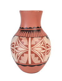 Jemez Pueblo Tall Jar Vase Pottery By Lupita T. Yapa