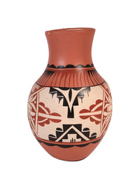Jemez Pueblo Tall Jar Vase Pottery By Lupita T. Yapa