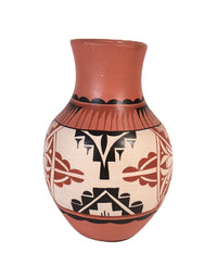 Jemez Pueblo Tall Jar Vase Pottery By Lupita T. Yapa