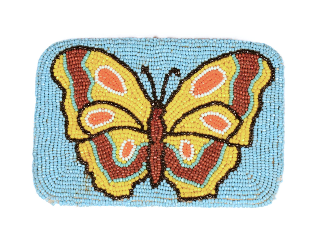 Shoshone/Paiute Beaded Hide Belt Buckle