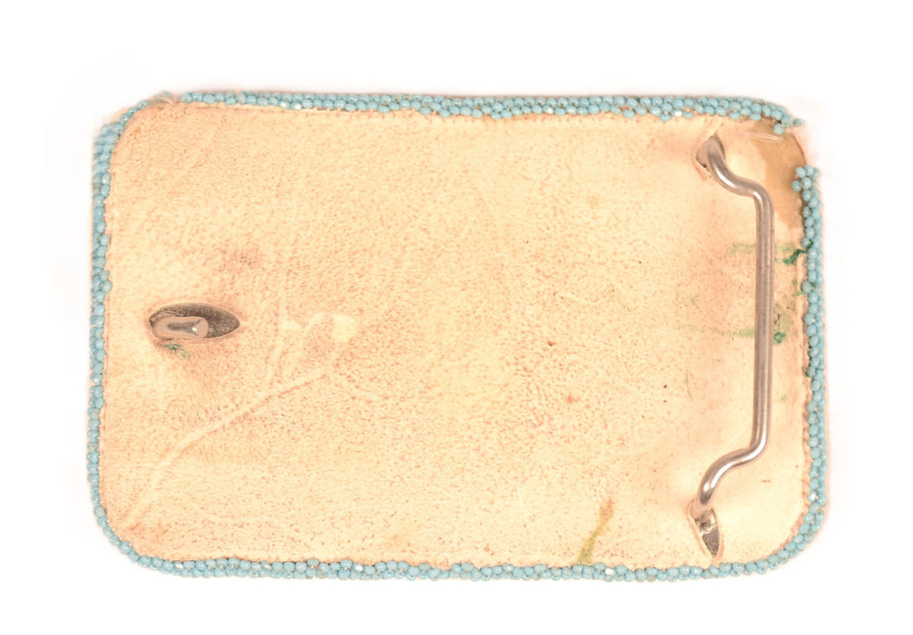 Shoshone/Paiute Beaded Hide Belt Buckle