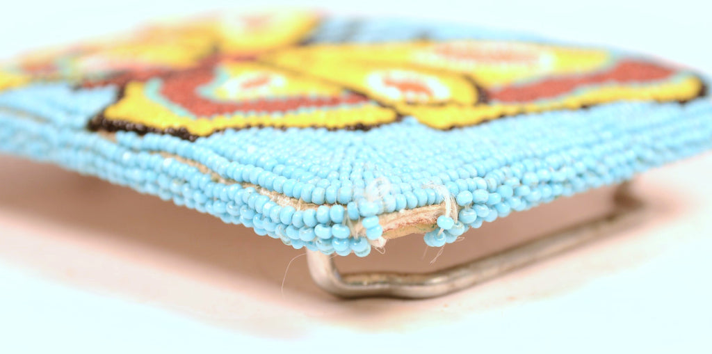 Shoshone/Paiute Beaded Hide Belt Buckle