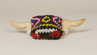 Paiute Beaded Scarf Slide Beaded Steer Head