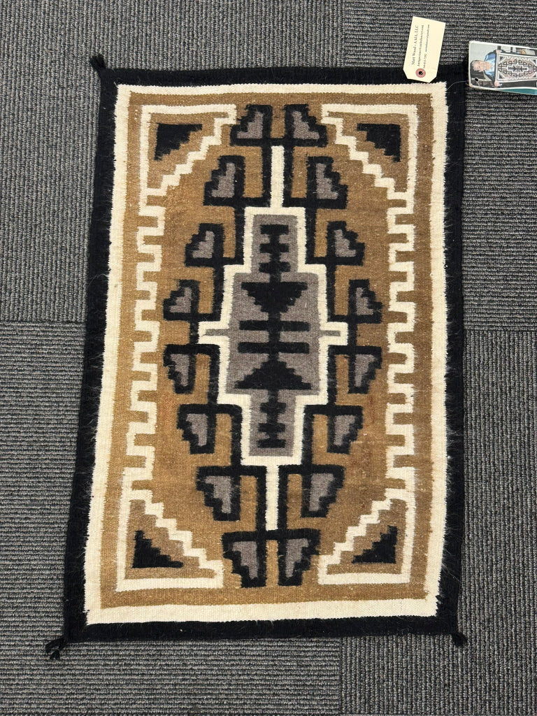 Navajo Two Gray Hills Rug By Edna Begay