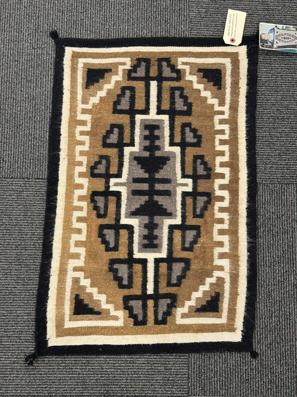 Navajo Two Gray Hills Rug By Edna Begay