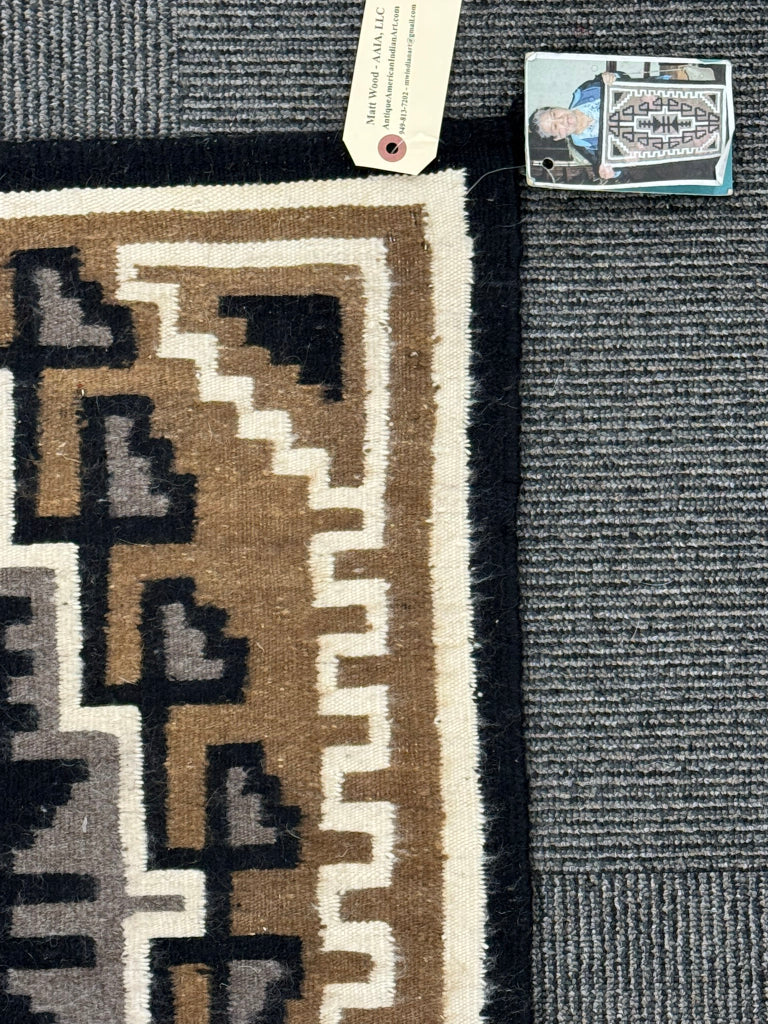 Navajo Two Gray Hills Rug By Edna Begay