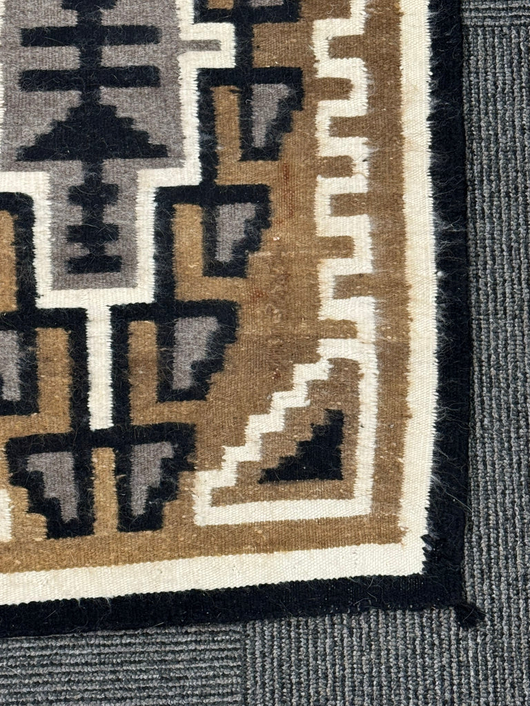Navajo Two Gray Hills Rug By Edna Begay