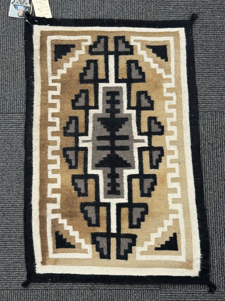 Navajo Two Gray Hills Rug By Edna Begay