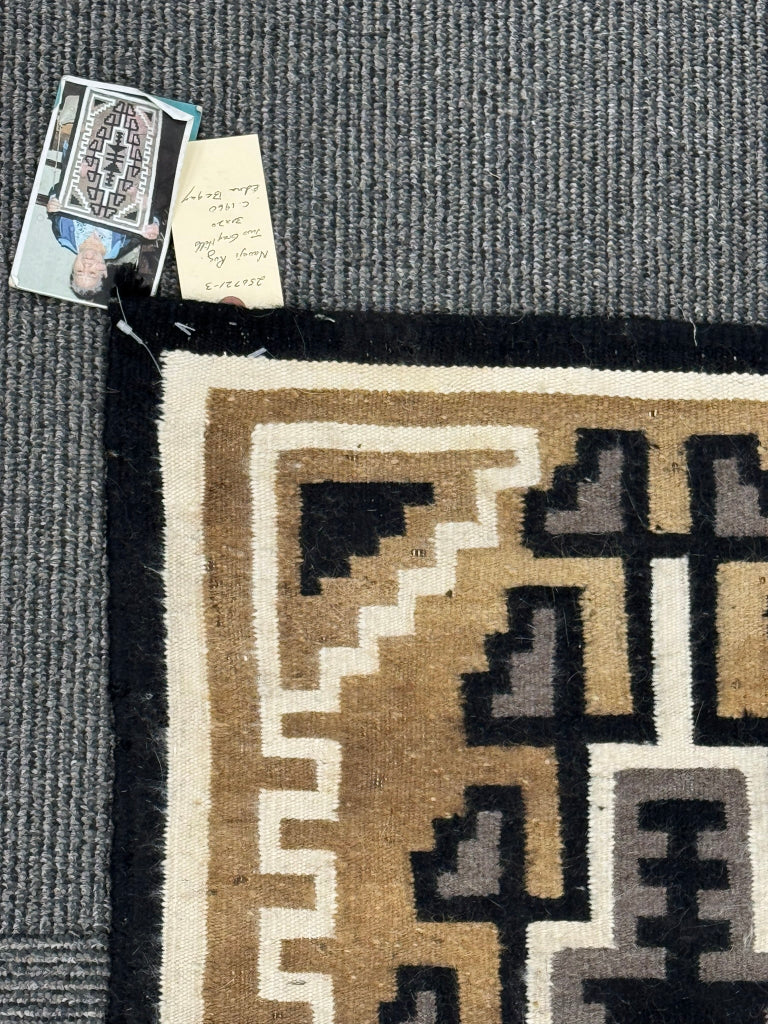 Navajo Two Gray Hills Rug By Edna Begay