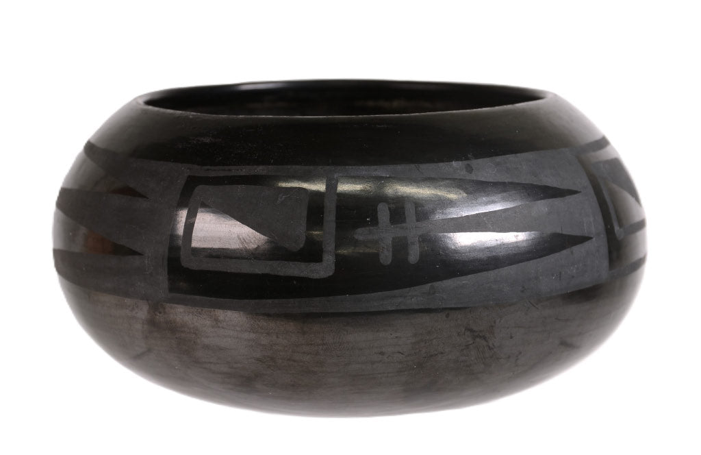 San Ildefonso Pueblo Pottery By Maria and Julian; Signed "Marie"