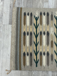 Navajo Corn and Prayer Feather Rug