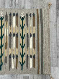Navajo Corn and Prayer Feather Rug