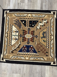 Navajo Rug; Sand Painting Rug