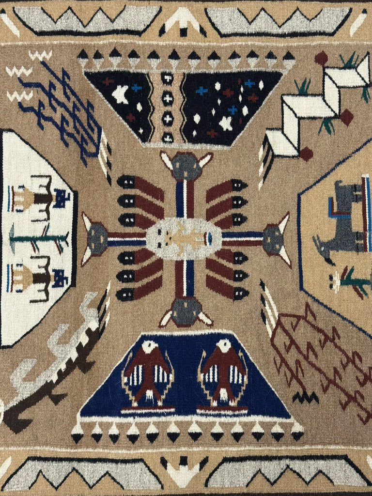 Navajo Rug; Sand Painting Rug