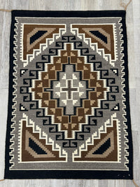 Navajo Rug; Very Fine Two Gray Hills