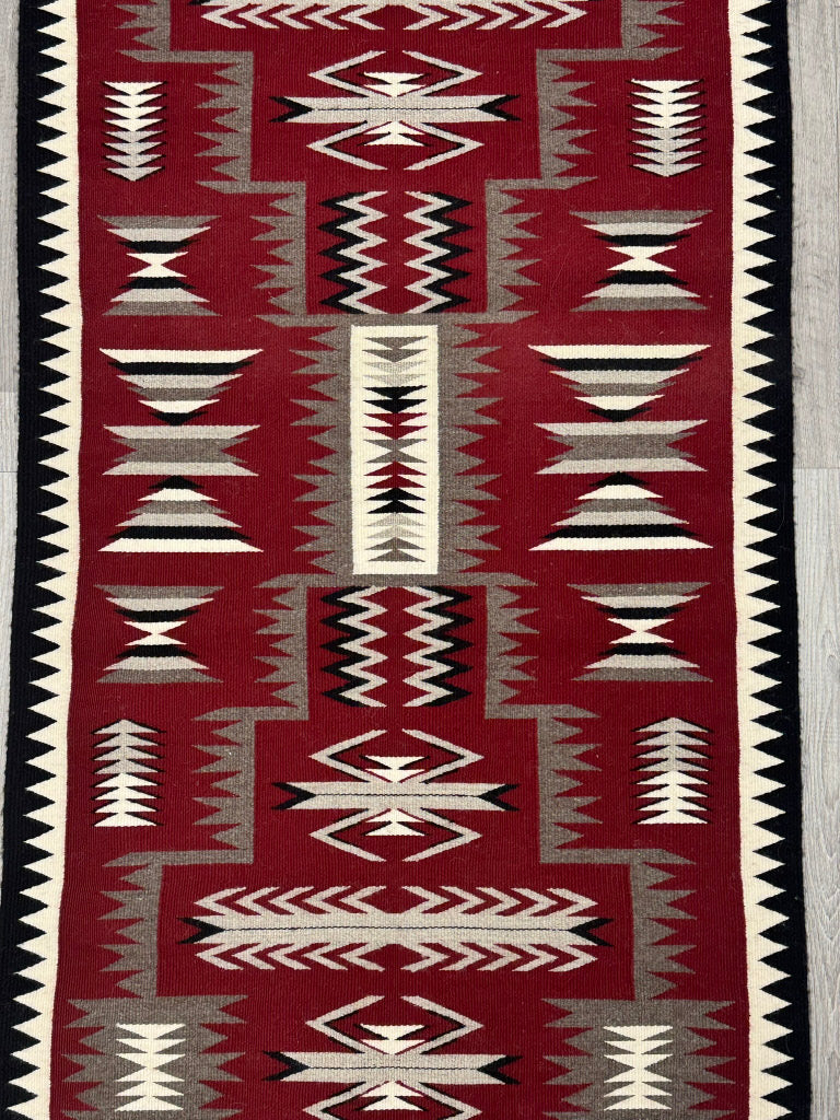 Navajo Rug; Storm Pattern