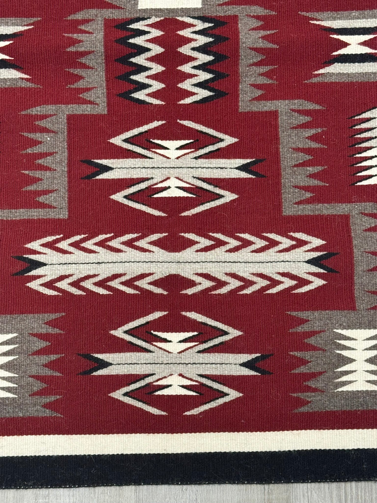 Navajo Rug; Storm Pattern