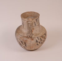 Pre-Columbian Pottery Pitcher with Dog Figure Handle