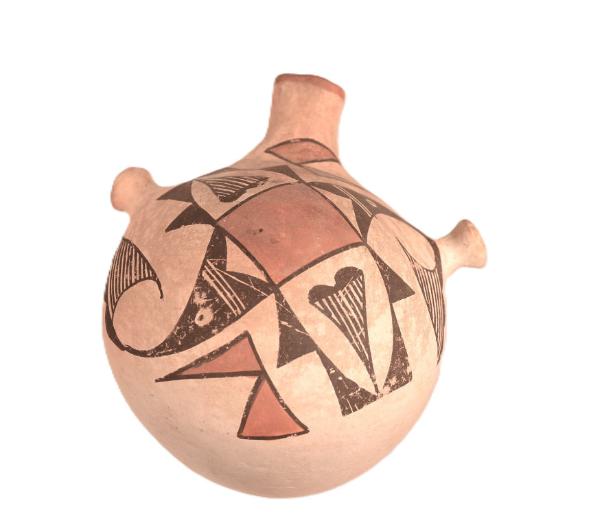 Acoma Pueblo Jar with Lugs By M. Z. Chino