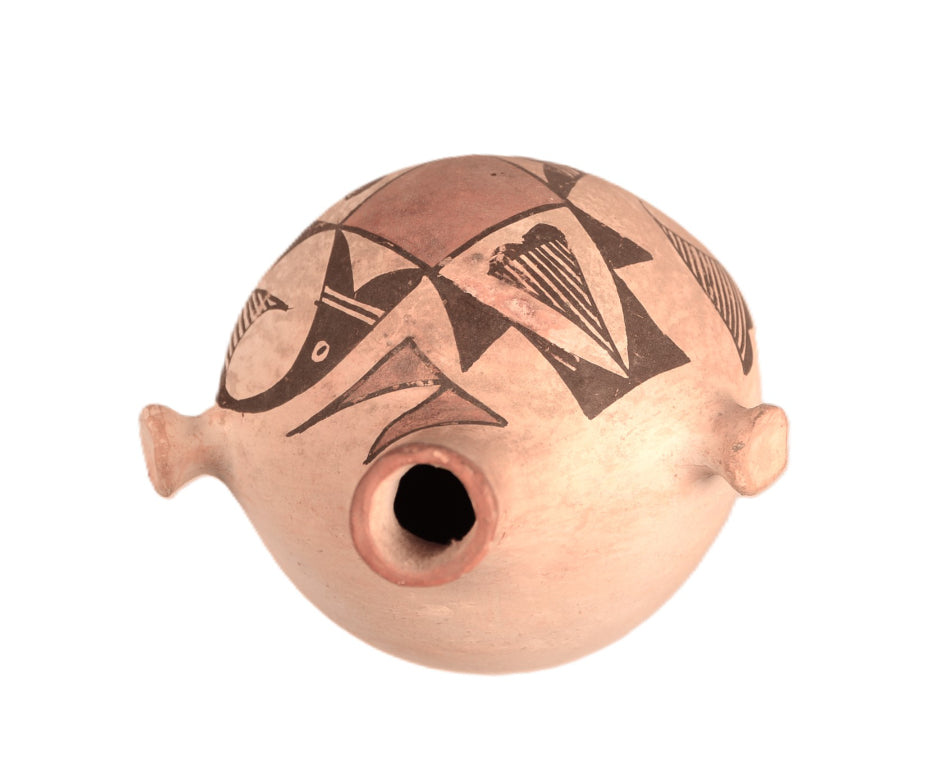 Acoma Pueblo Jar with Lugs By M. Z. Chino