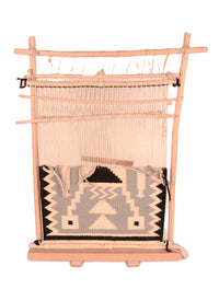 Navajo Miniature Loom Weaving Sample