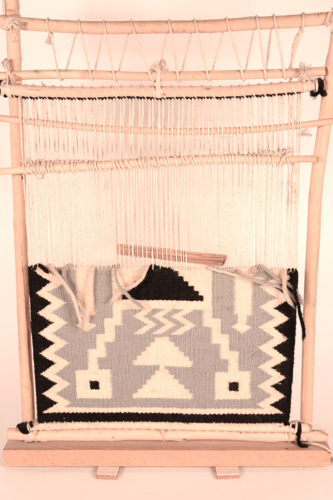 Navajo Miniature Loom Weaving Sample