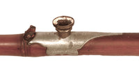 A Chinese Opium Pipe with Sterling Silver and Ivory