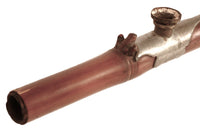 A Chinese Opium Pipe with Sterling Silver and Ivory