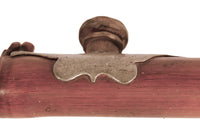 A Chinese Opium Pipe with Sterling Silver and Ivory