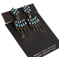 Zuni Pueblo Screwback Chandelier Earrings