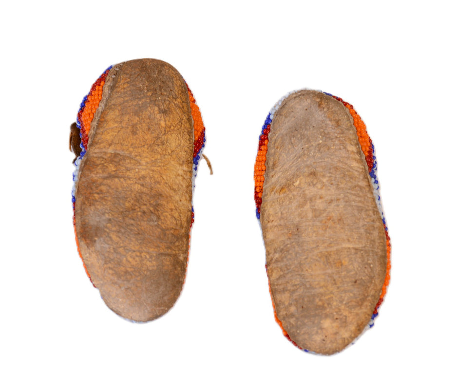Plains Beaded Childs Moccasins