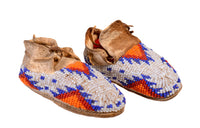 Plains Beaded Childs Moccasins