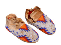 Plains Beaded Childs Moccasins