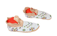 Antique Cheyenne Hide Beaded Moccasins
